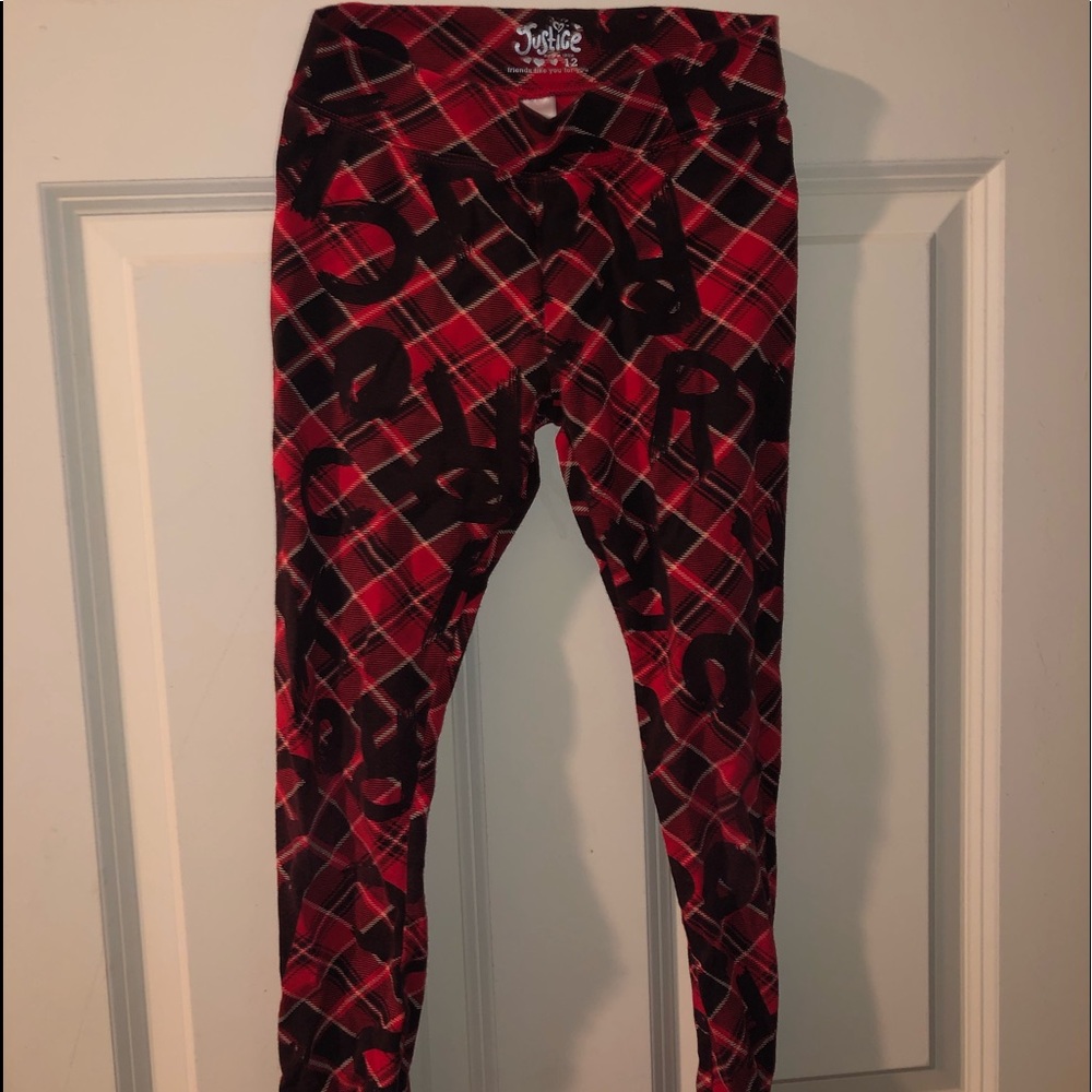 Justice “Rock n Roll” leggings